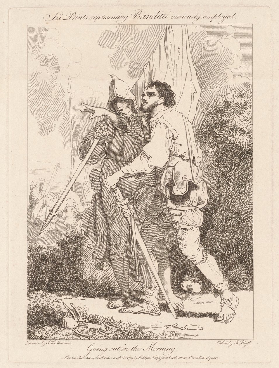 Sortie du matin - Robert Blyth, after John Hamilton Mortimer