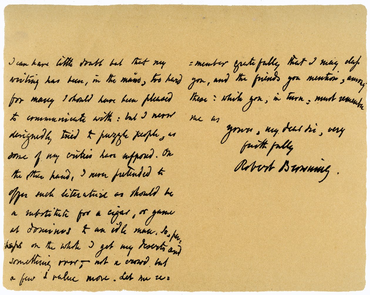 Lettre de Robert Browning à William G Kingsland, 27 novembre 1868 - Robert Browning