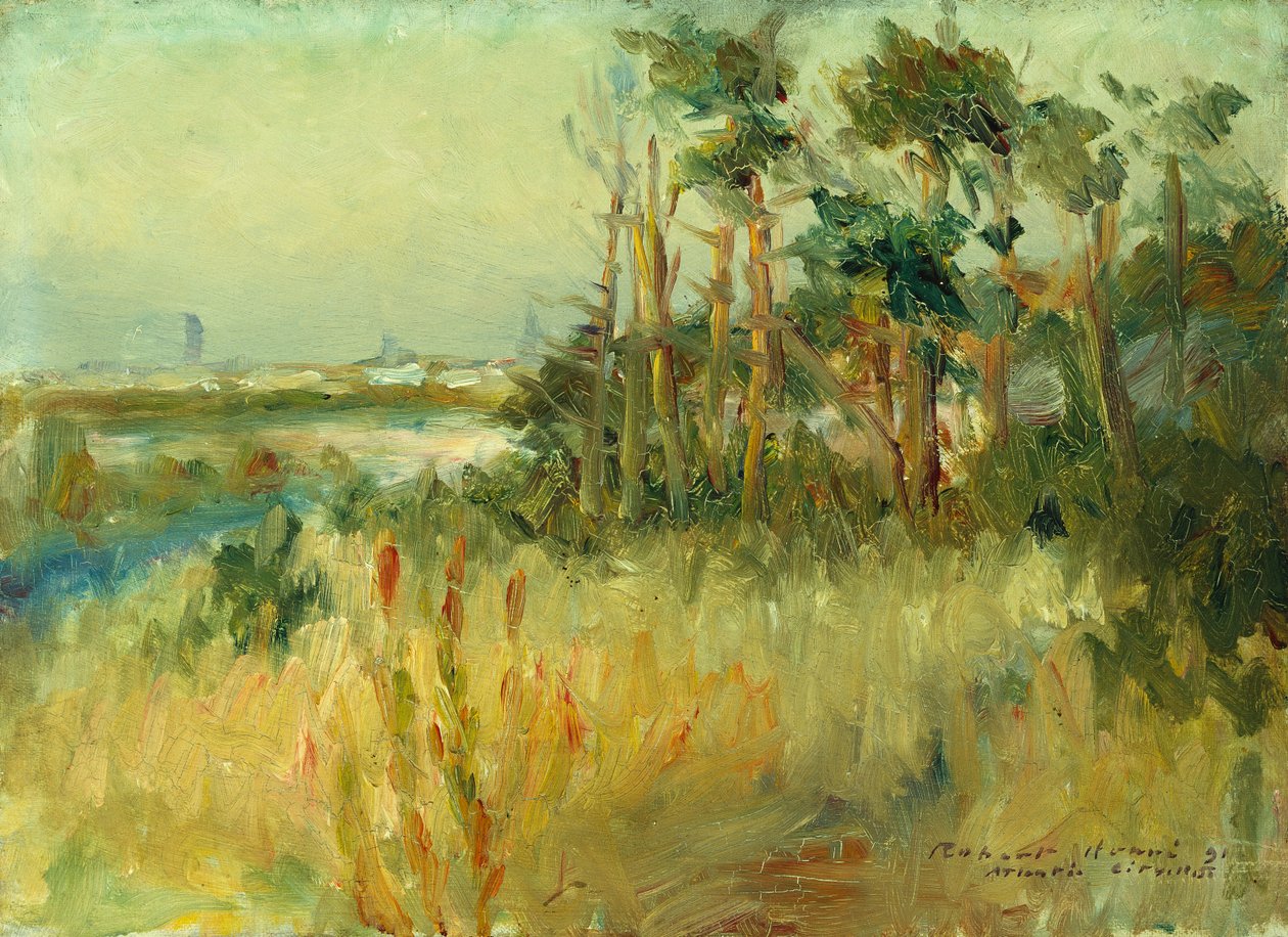 Atlantic City (huile sur toile) - Robert Cozad Henri