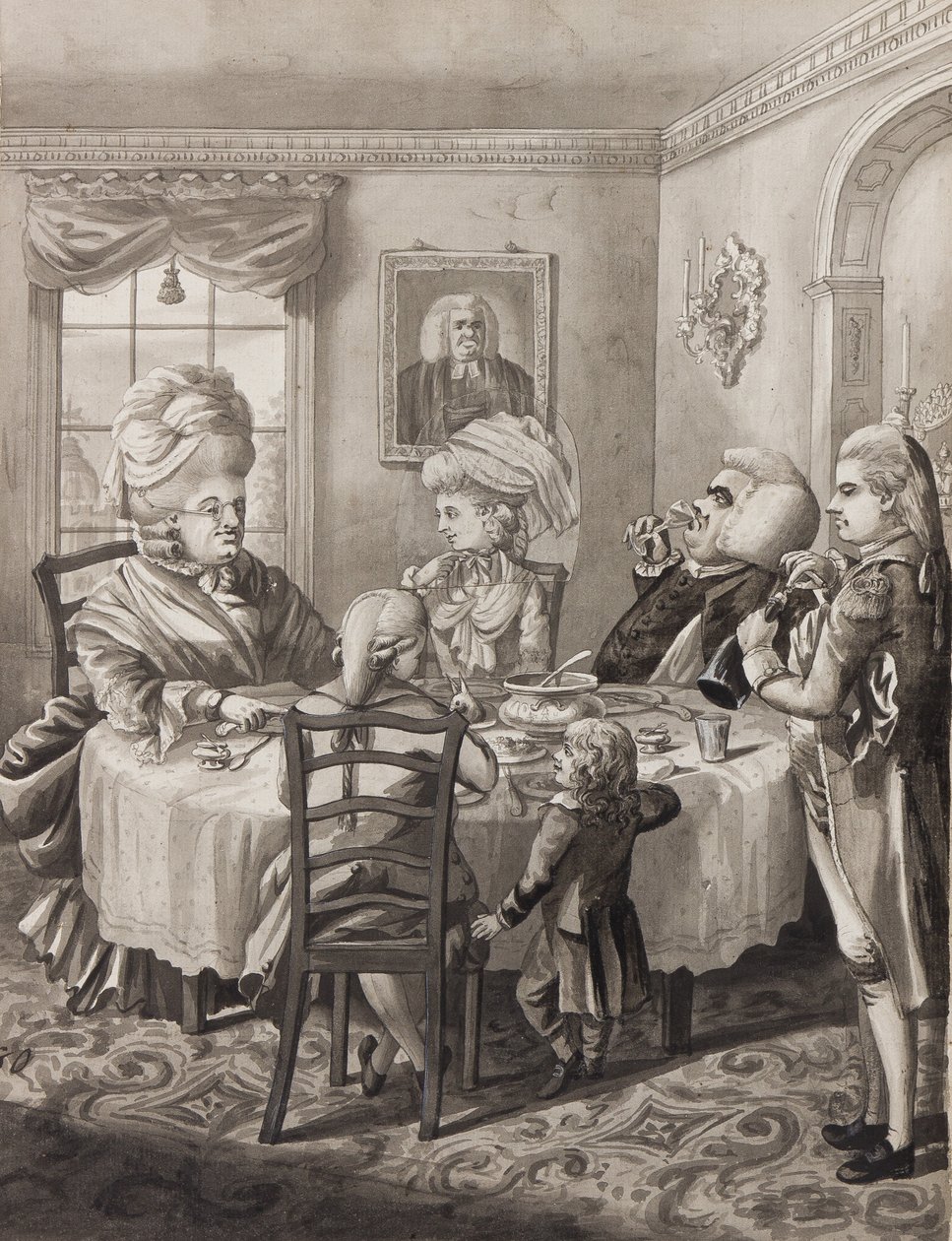 Un maître pasteur avec une bonne vie, 1782 - Robert Dighton