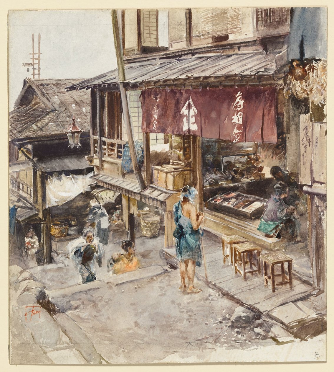Une rue à Ikao, Japon, III - Robert Frederick Blum