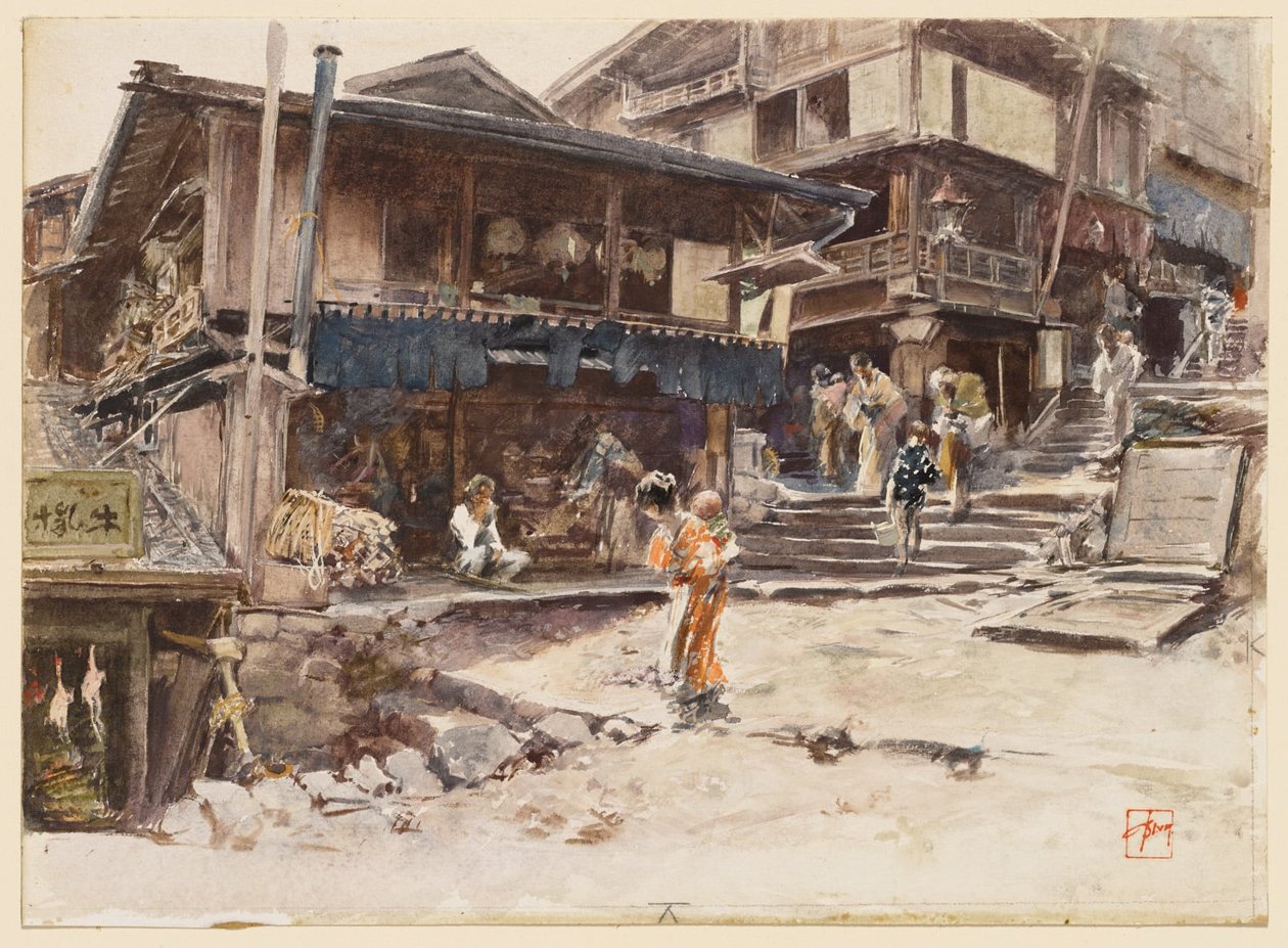 Une rue à Ikao, Japon, I - Robert Frederick Blum