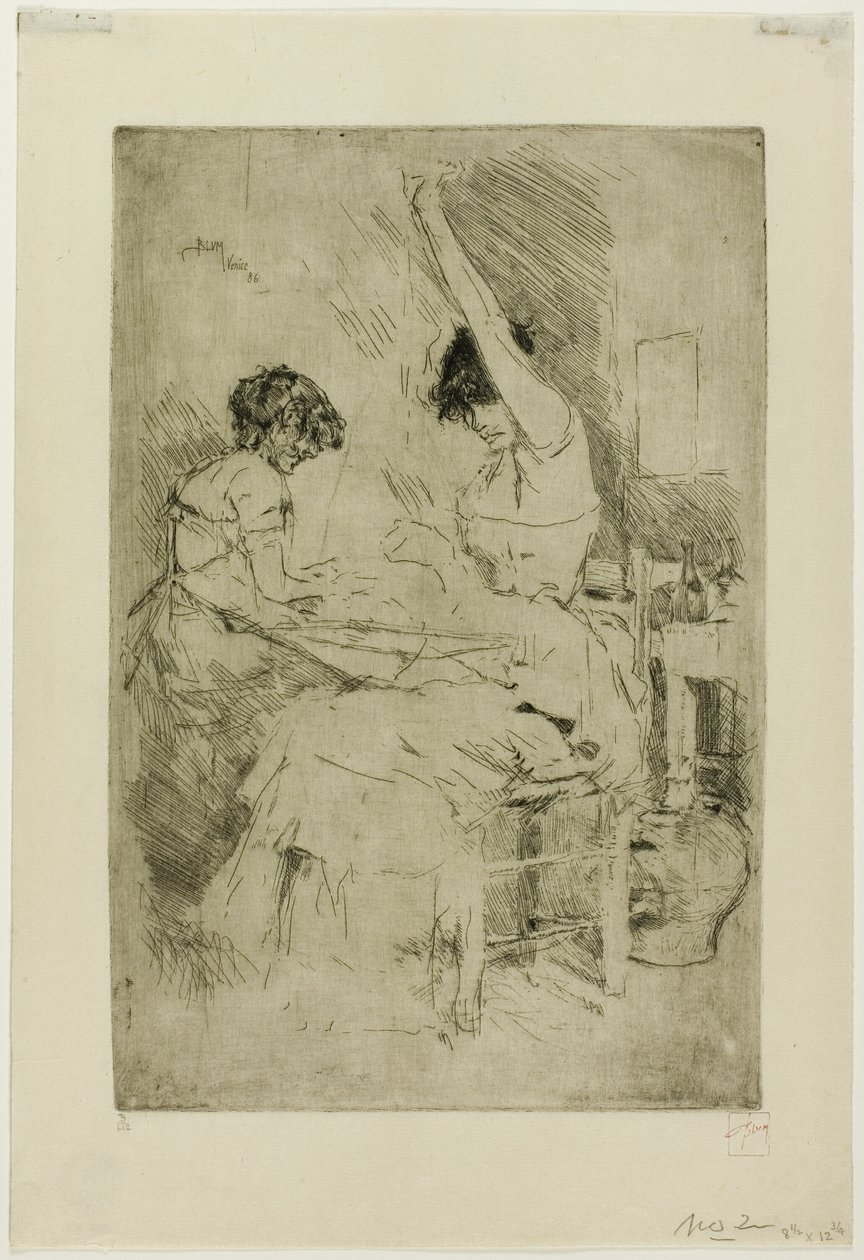 Enfileurs de perles, Venise - Robert Frederick Blum