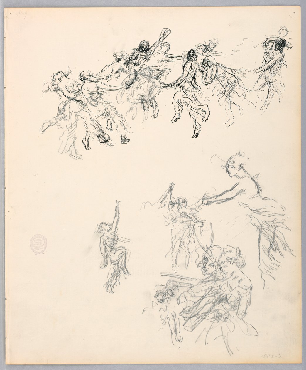 Dessin, figures dansantes, 1882-83 - Robert Frederick Blum