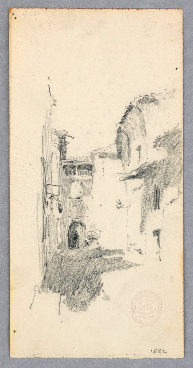 Dessin, scène de rue, 1882 - Robert Frederick Blum