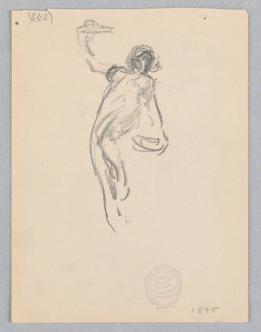 Étude pour une femme dansante, « Humeurs à la musique », Mendelssohn Glee Club, New York, NY - Robert Frederick Blum