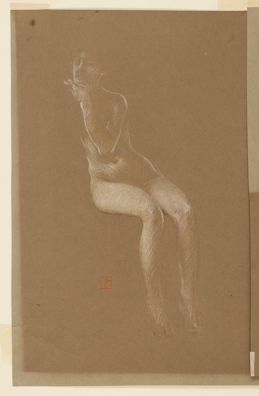Étude pour une femme assise, « Festival des vendanges », Mendelssohn Glee Club, New York, NY - Robert Frederick Blum
