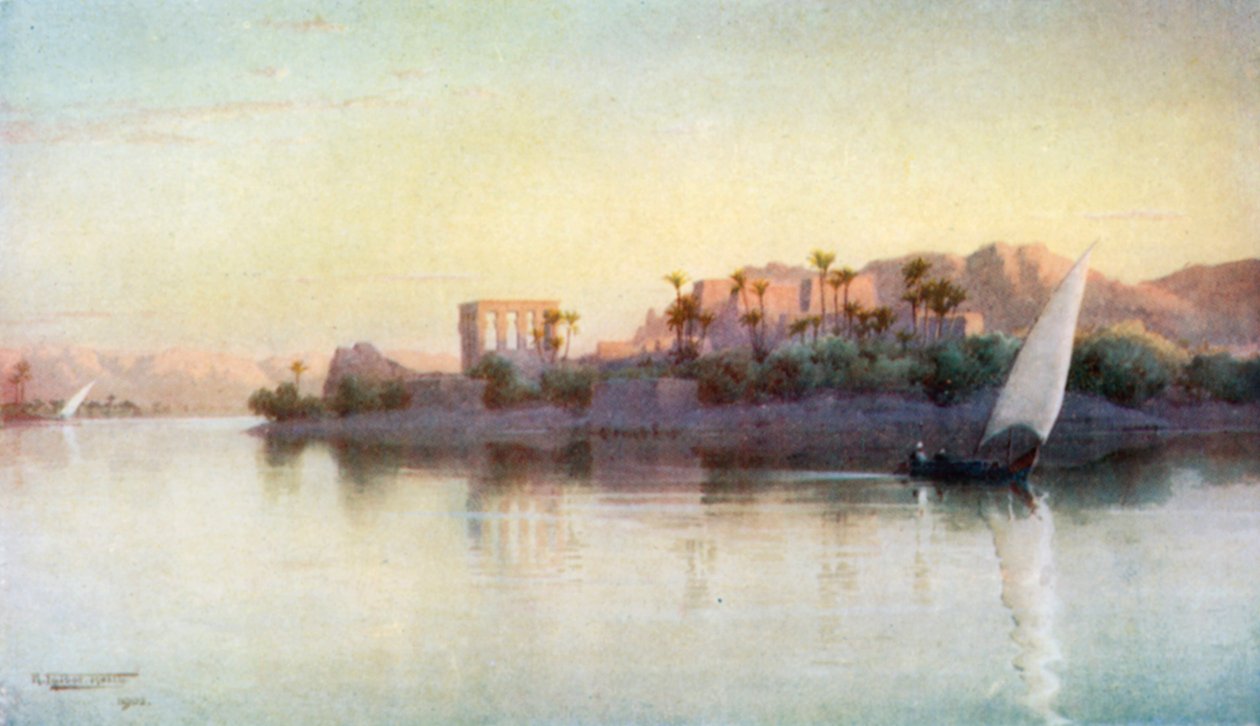 Philae (lithographie couleur) - Robert George Talbot Kelly