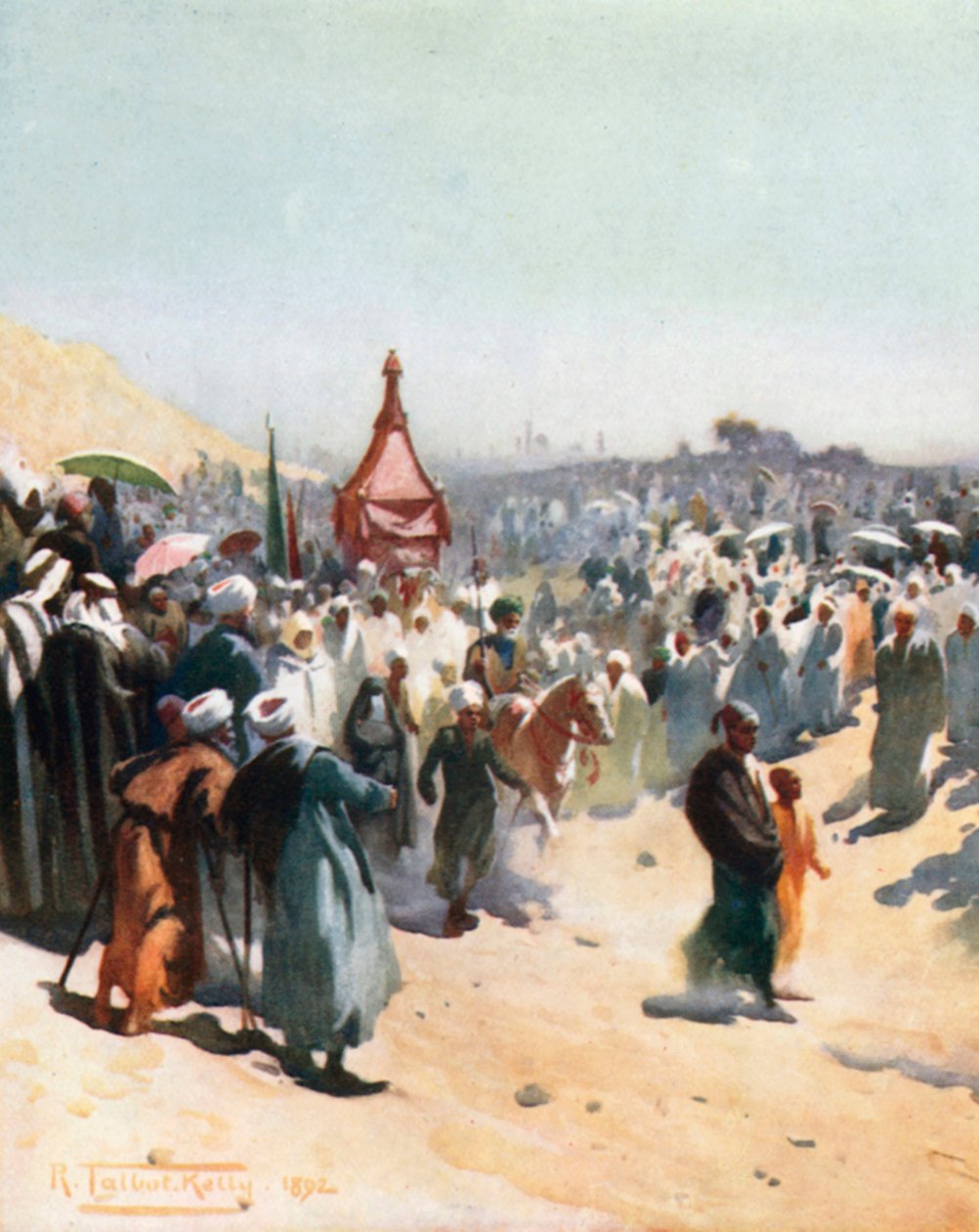 Reture du Mahmal (lithographie couleur) - Robert George Talbot Kelly