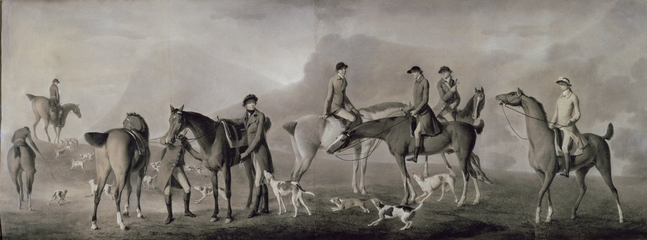 Tom Conolly de Castletown chassant avec ses amis, 1769 - Robert Healy