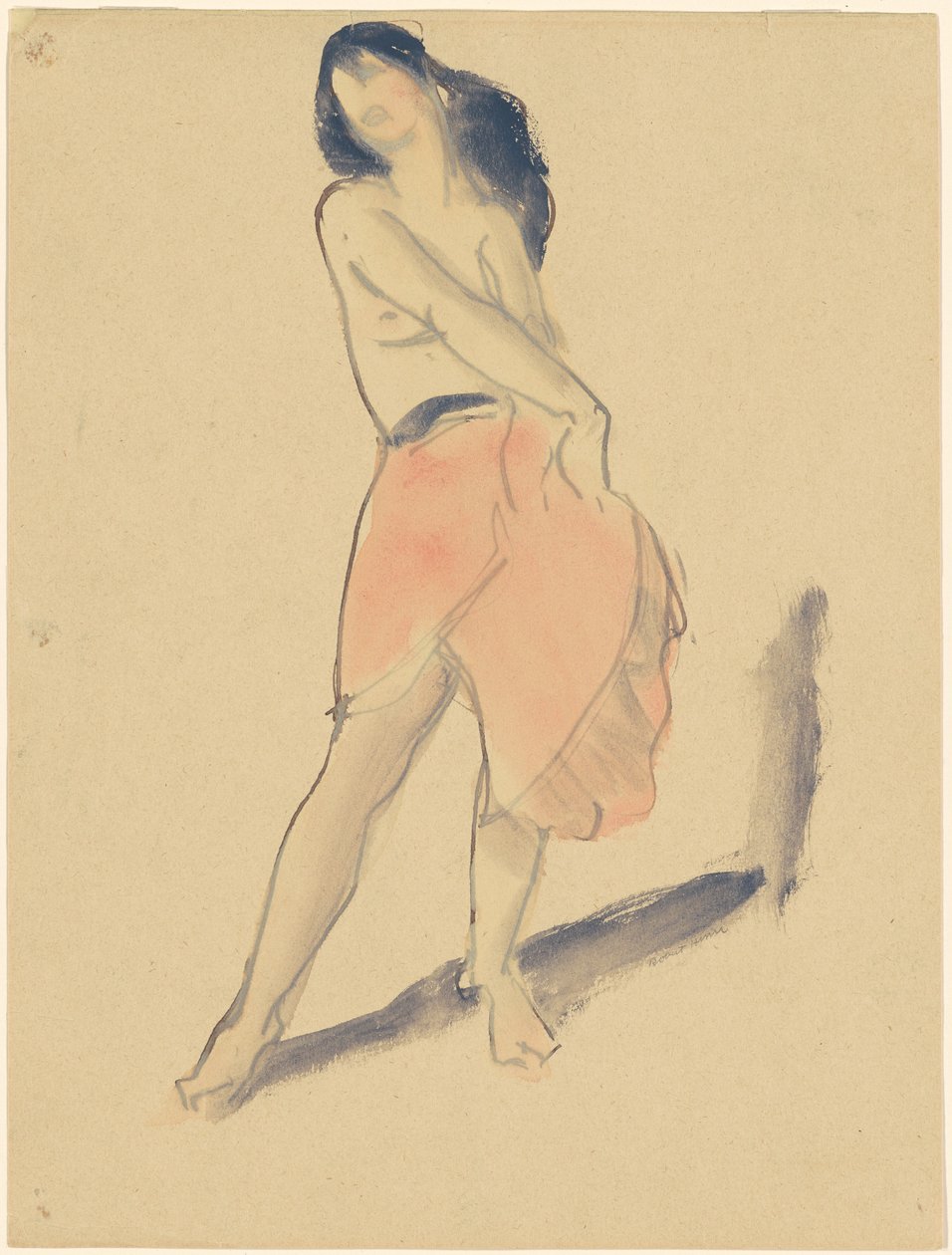Danseuse en jupe rouge, n° 2 - Robert Henri