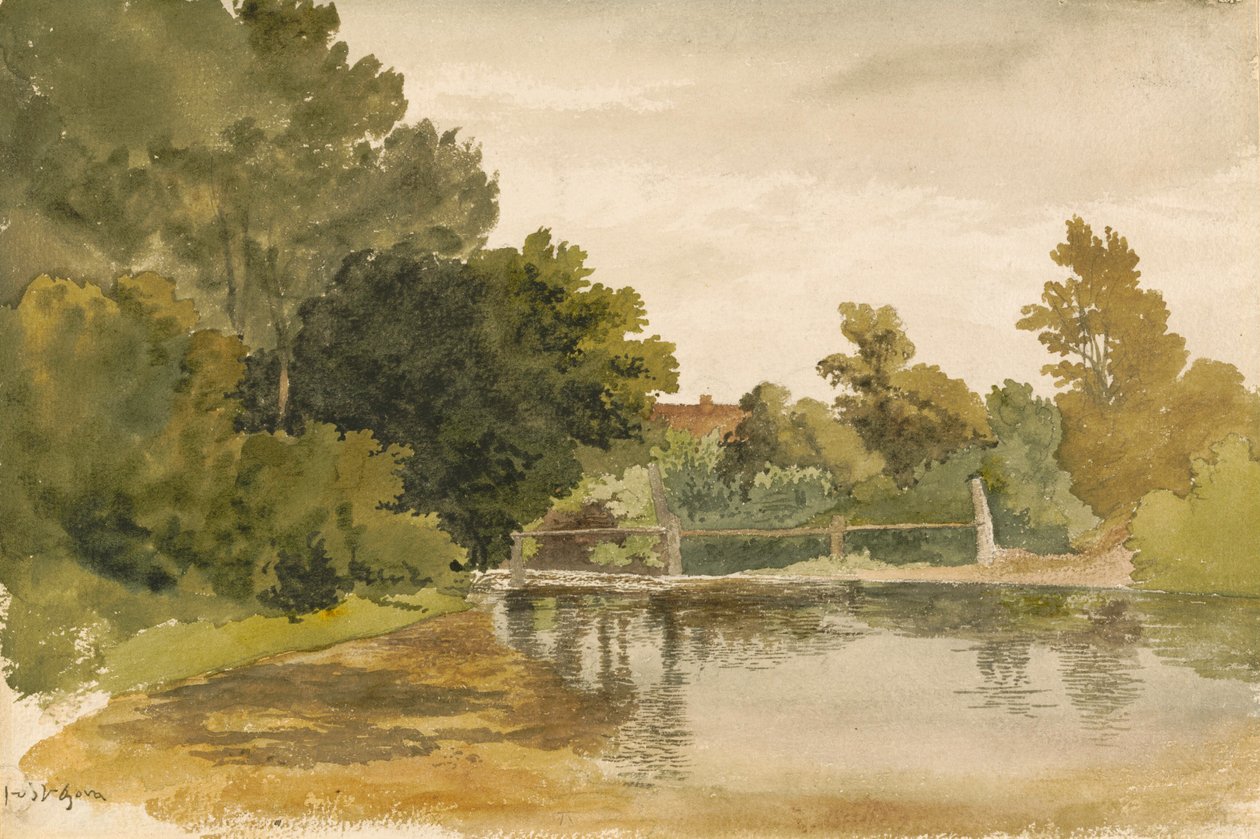 Reflets dans un étang boisé - Robert Hills