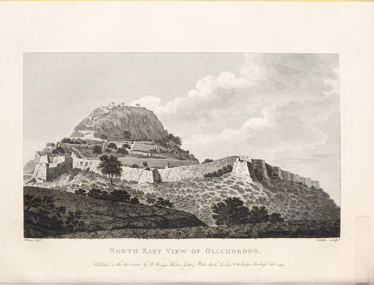 Illustration tirée du livre Select views in Mysore, the country of Tippoo Sultan de Home, Robert et publié par Mr. Bowyer - Robert Home