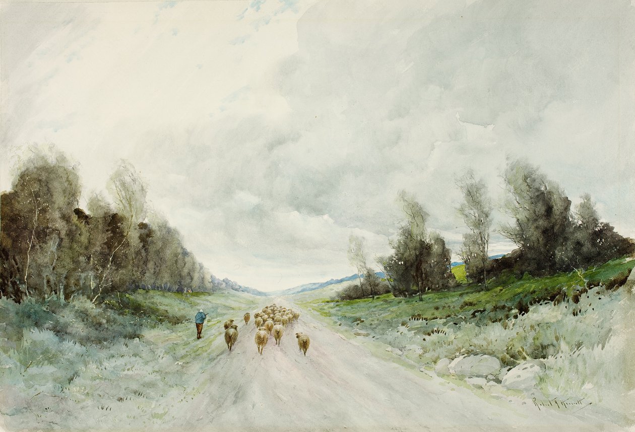 Une route du Northumberland - Robert J. Hewitt