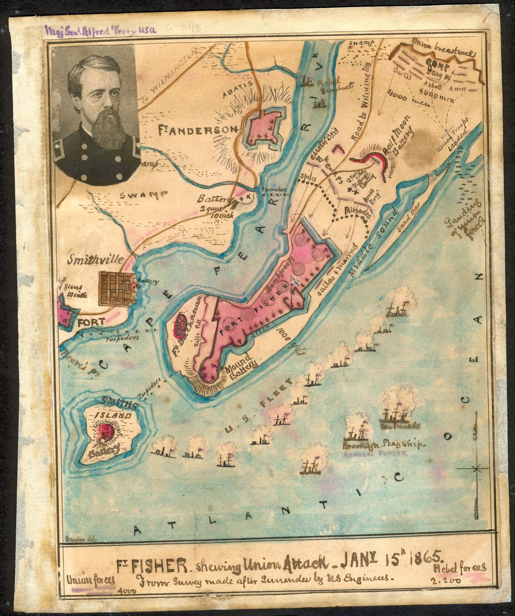 Ft. Fisher montrant (sic) l