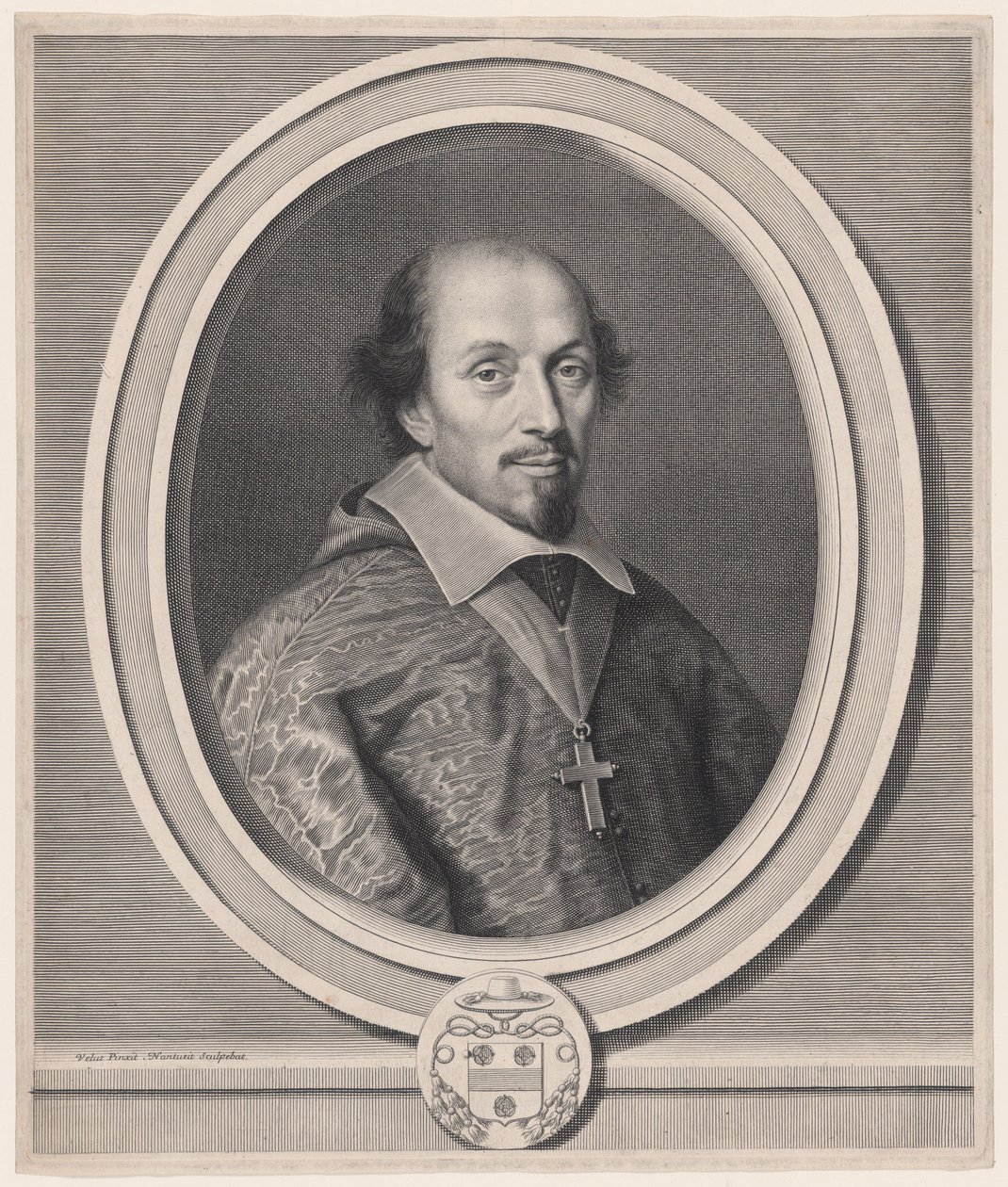 François Mallier du Houssay, Évêque de Troyes (Bishop of Troyes) - Robert Nanteuil