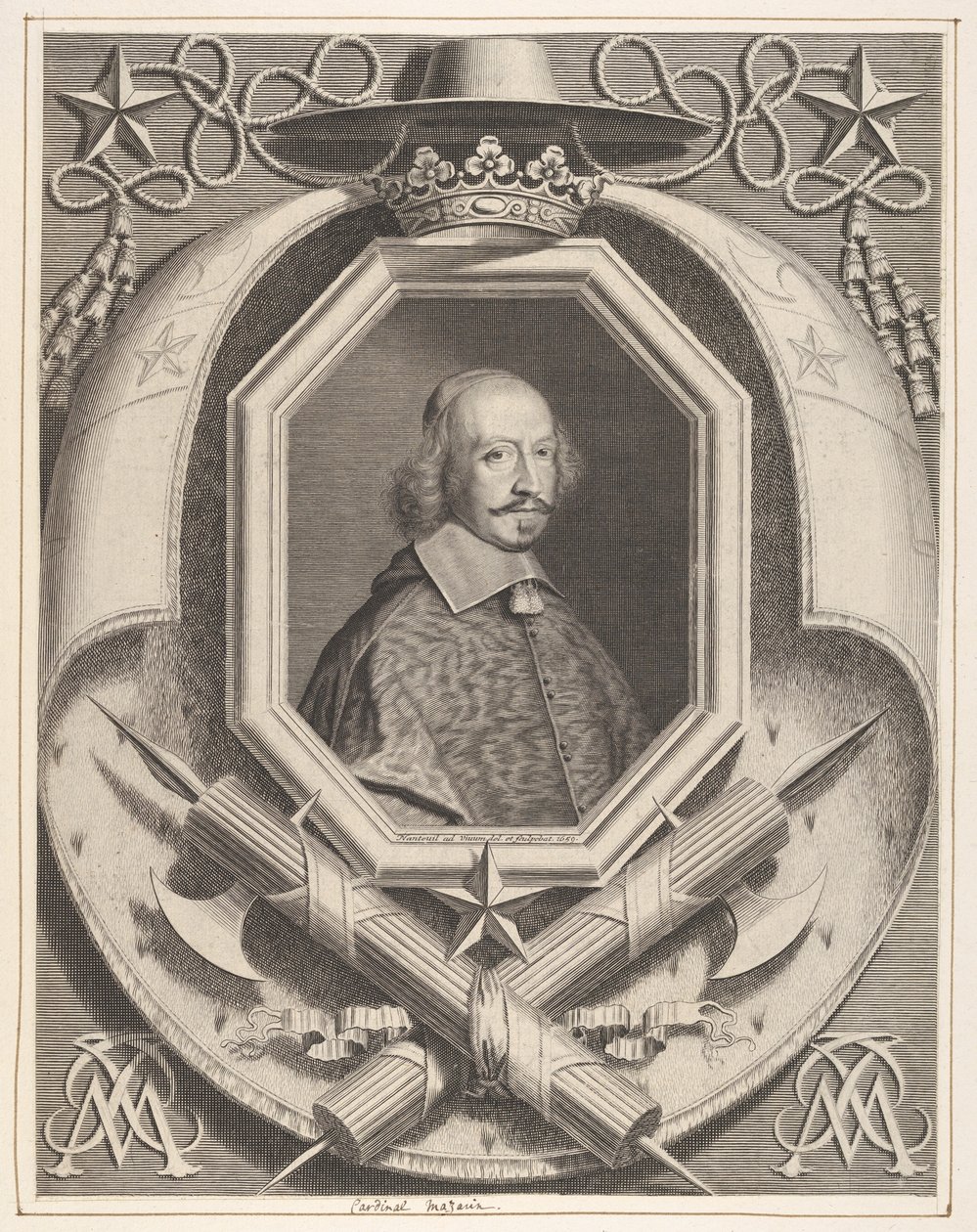 Le Cardinal Jules Mazarin, 1659 - Robert Nanteuil