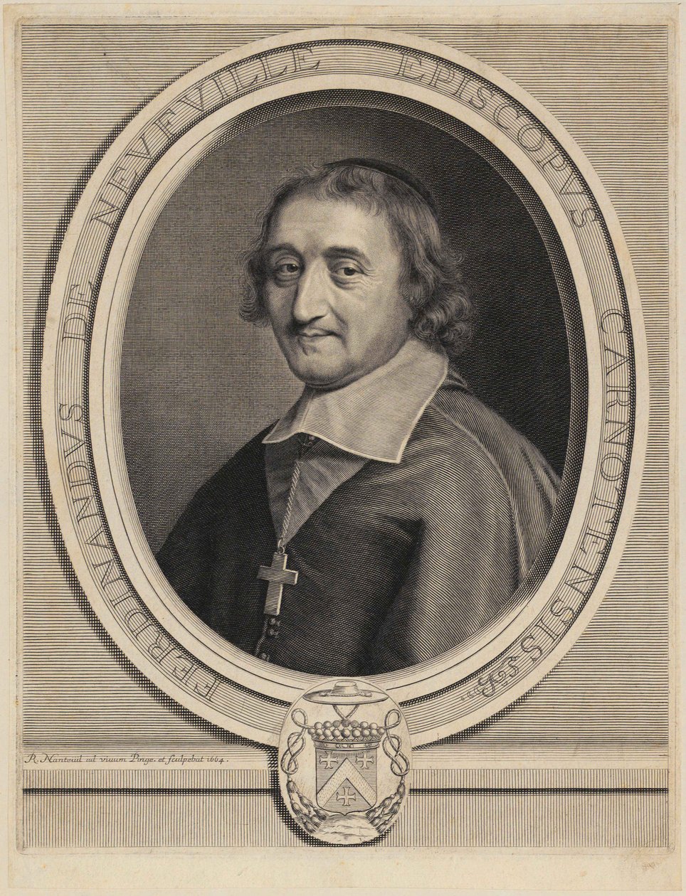 Portrait de Ferdinand de Neufville de Villeroy - Robert Nanteuil