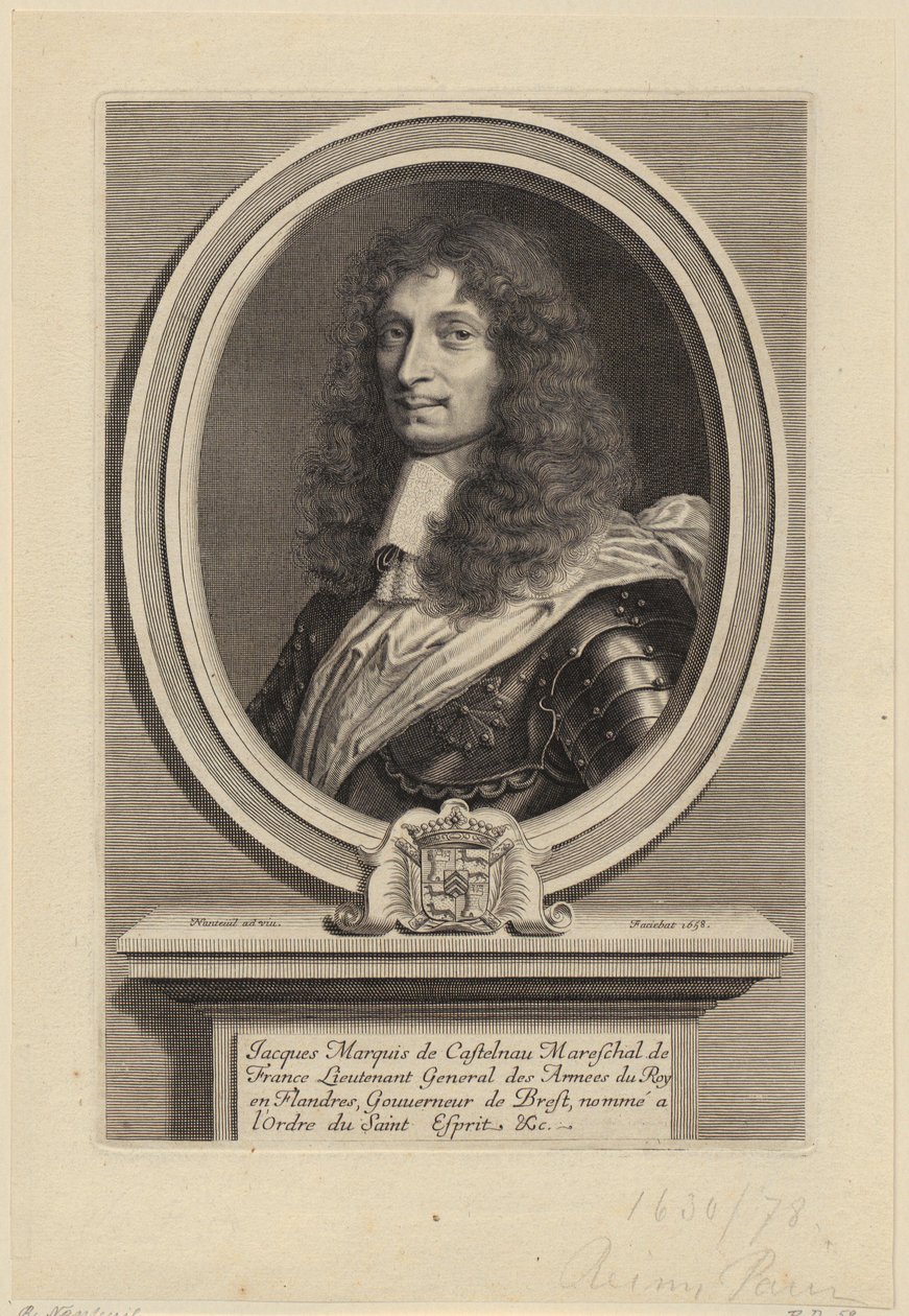 Portrait de Jacques II de Castelnau, maréchal de France - Robert Nanteuil