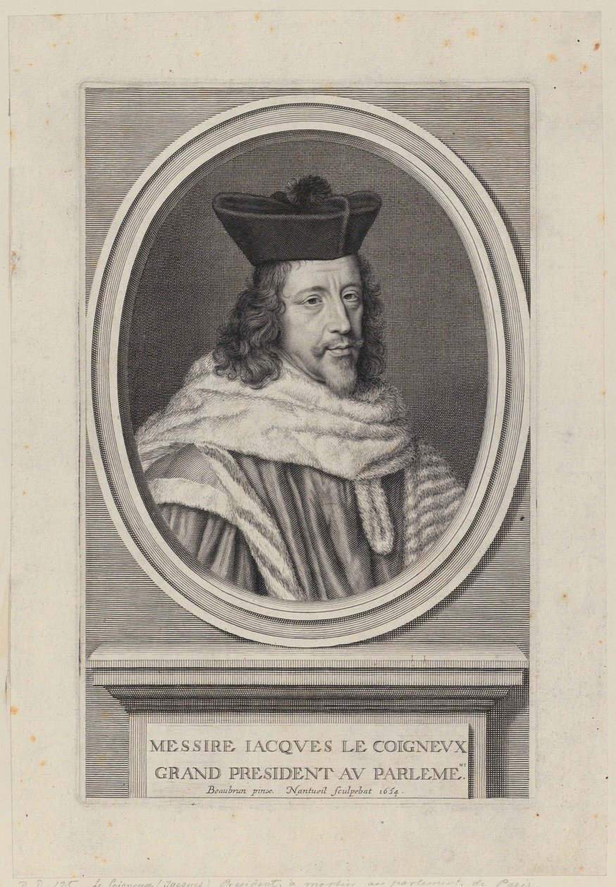Portrait de Jacques Le Coigneux - Robert Nanteuil