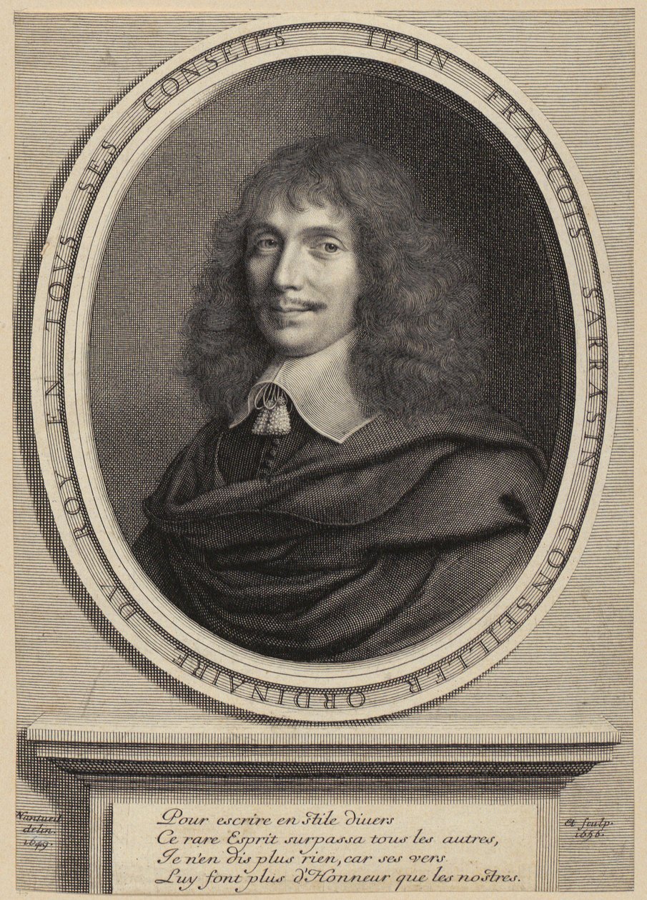 Portrait de Jean-François Sarrazin [Sarrasin] - Robert Nanteuil