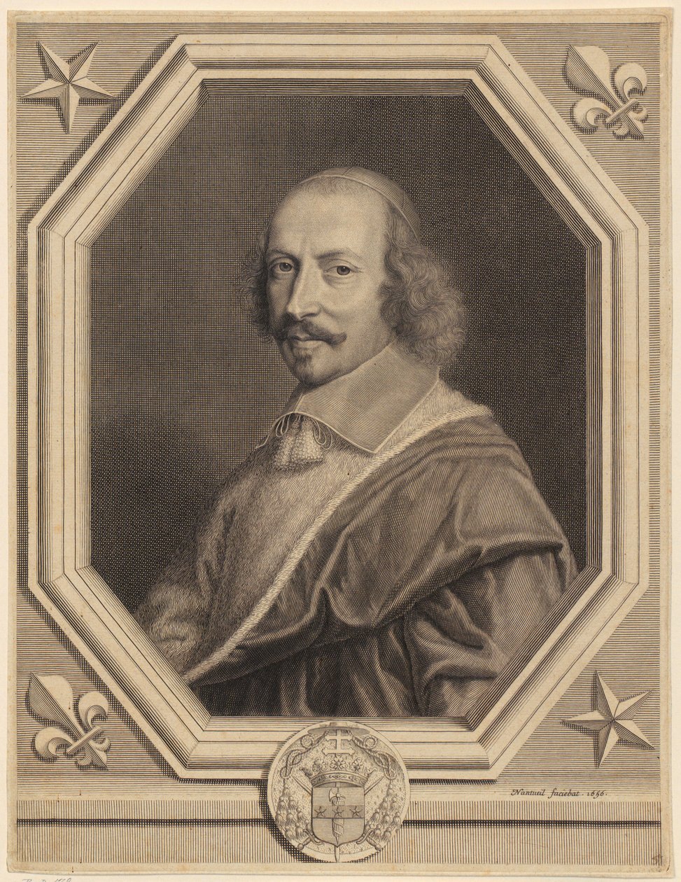 Portrait du cardinal Jules Mazarin - Robert Nanteuil
