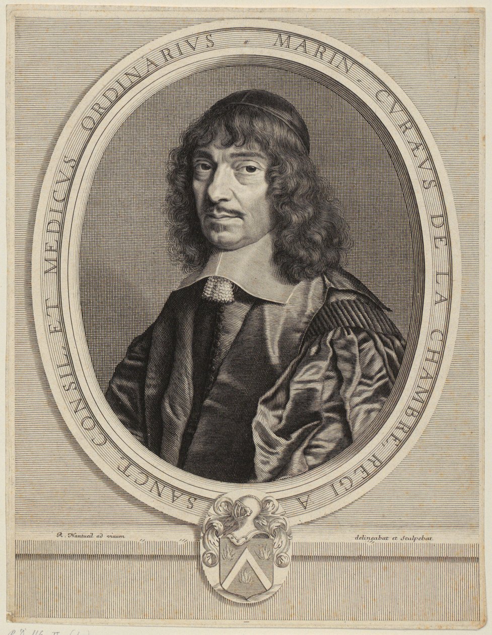 Portrait de Marin Cureau de La Chambre - Robert Nanteuil