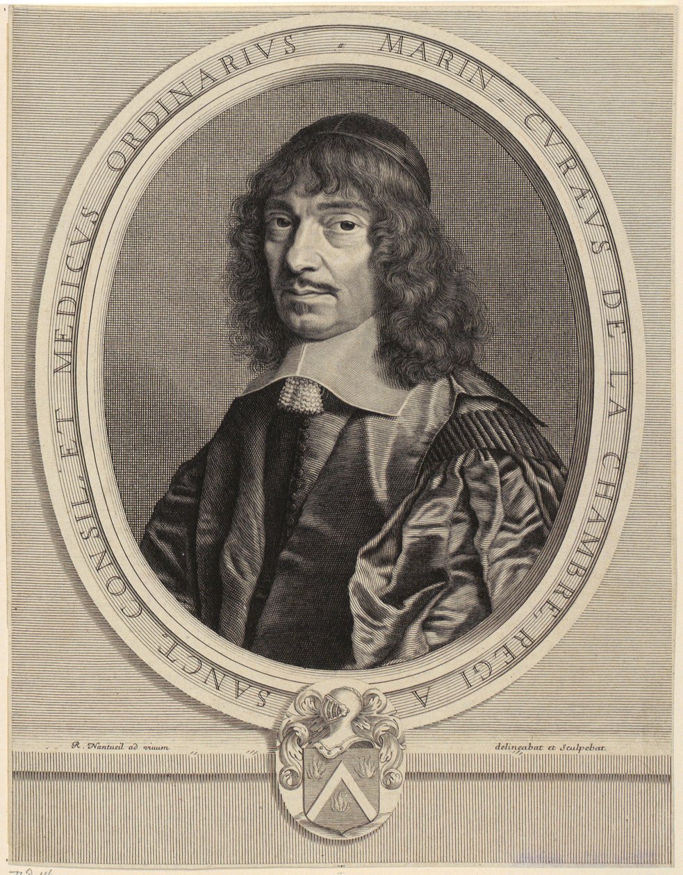 Portrait de Marin Cureau de La Chambre - Robert Nanteuil
