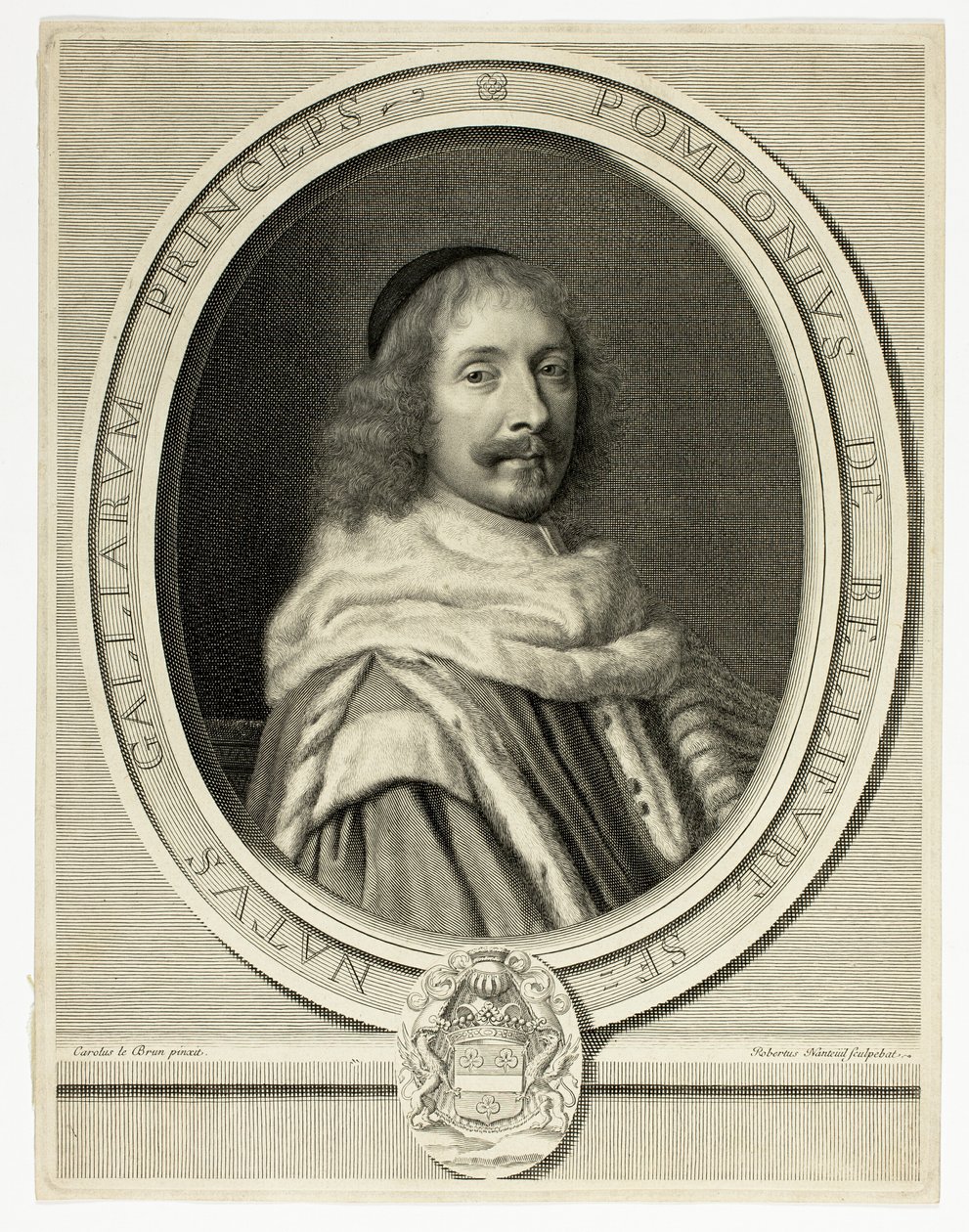 Portrait de Pompone de Bellièvre - Robert Nanteuil