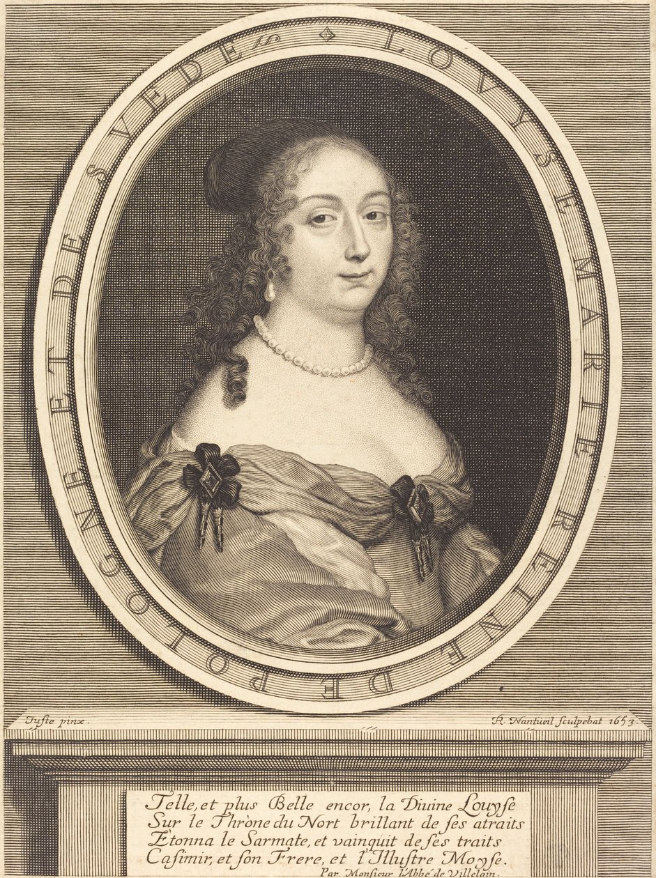 Louis-Marie, reine de Pologne - Robert Nanteuil after Justus van Verus