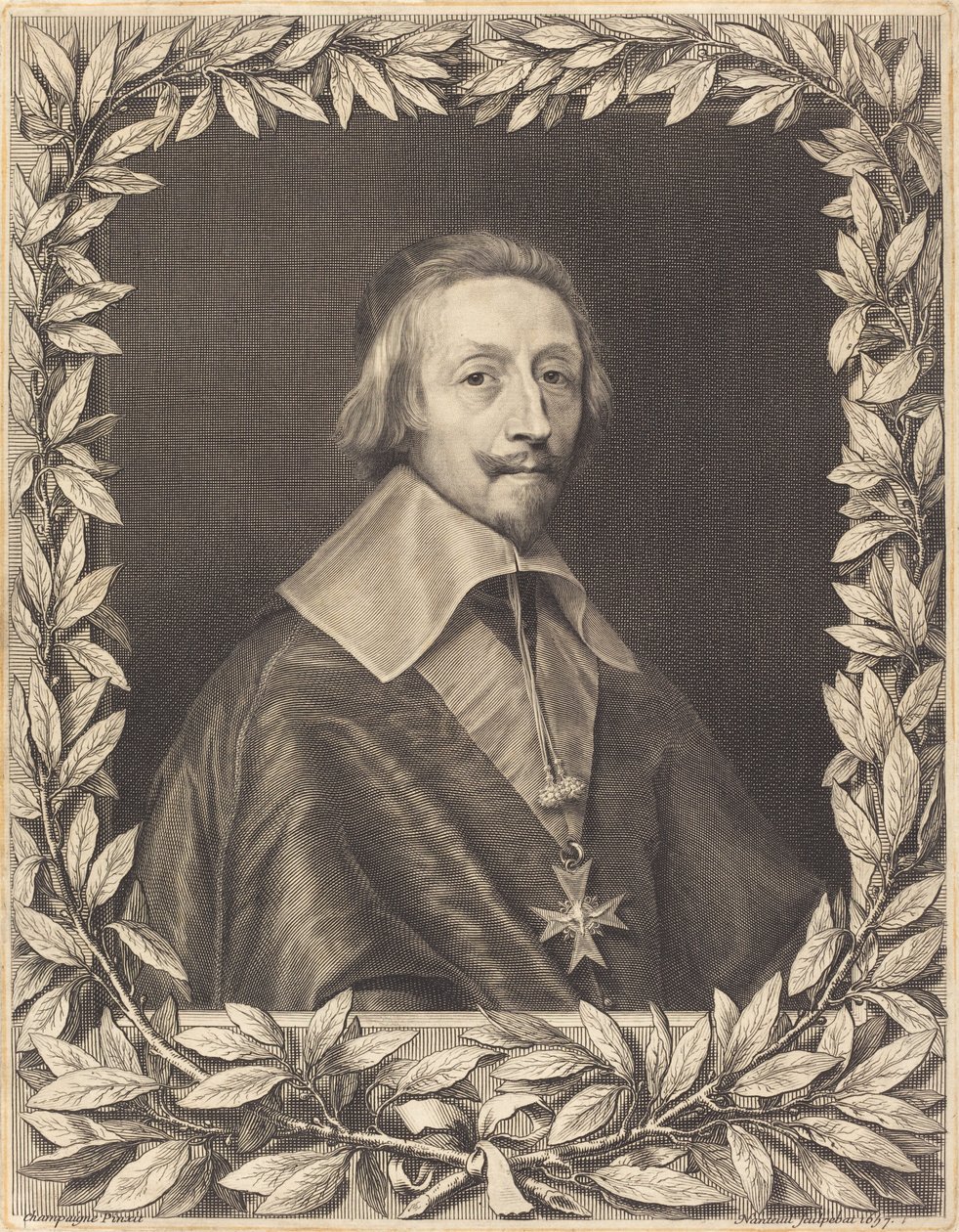 Cardinal Richelieu - Robert Nanteuil after Philippe de Champaigne