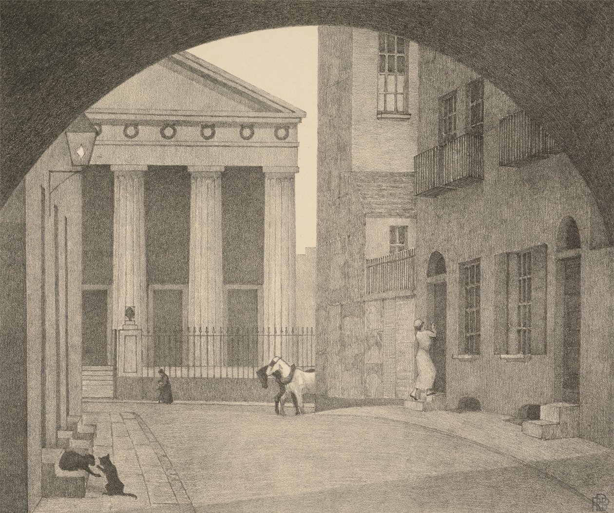 Une église de Londres - Robert Polhill Bevan