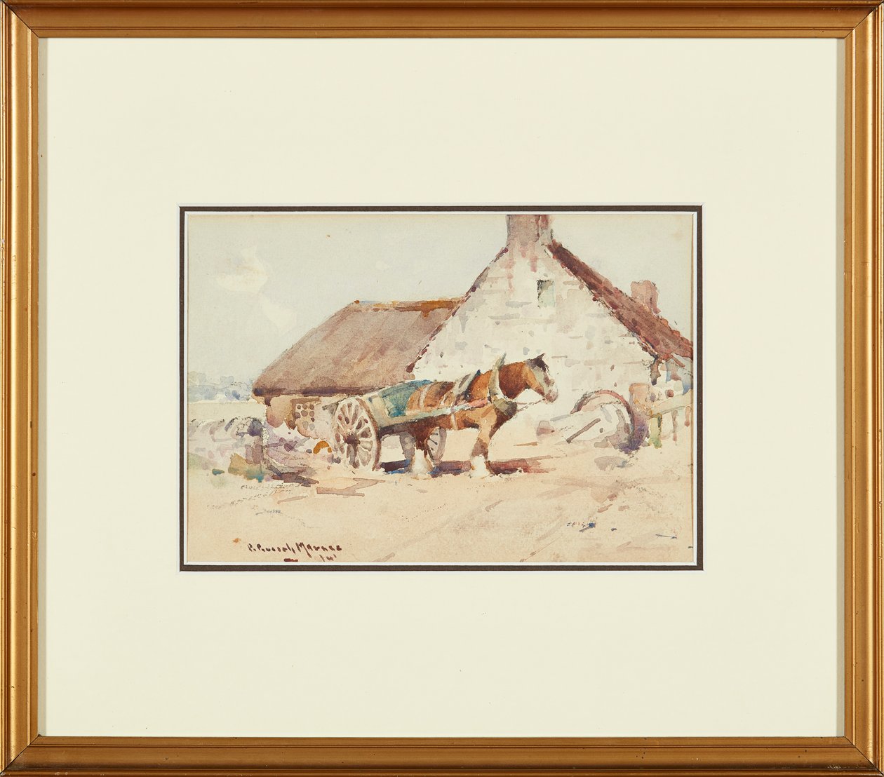 Cheval et charrette - Robert Russell MacNee