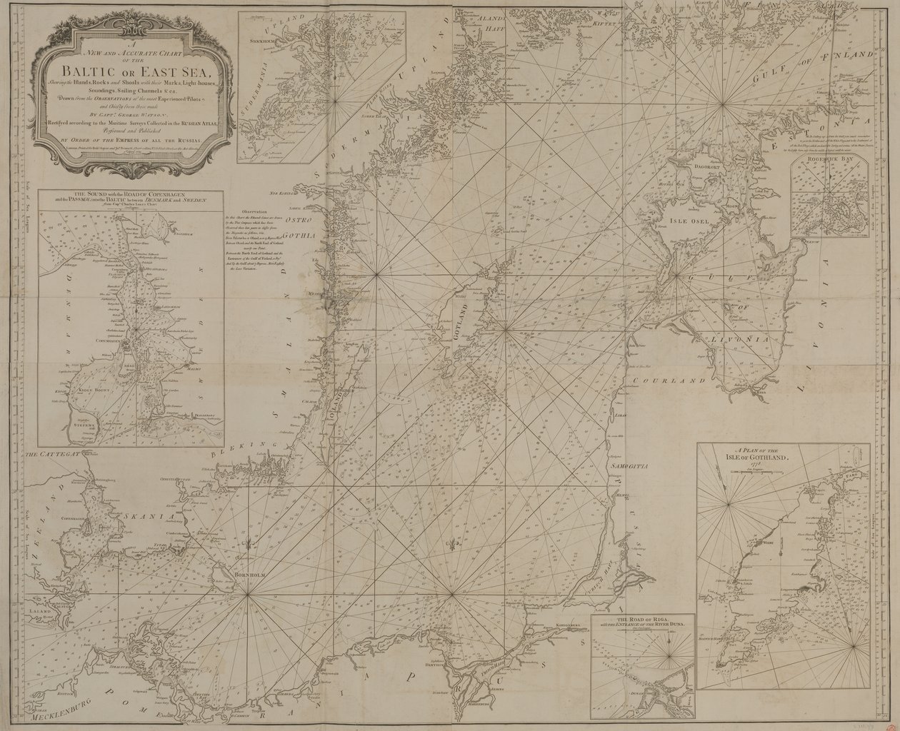 Nouvelle et précise carte de la mer Baltique ou de la mer de l