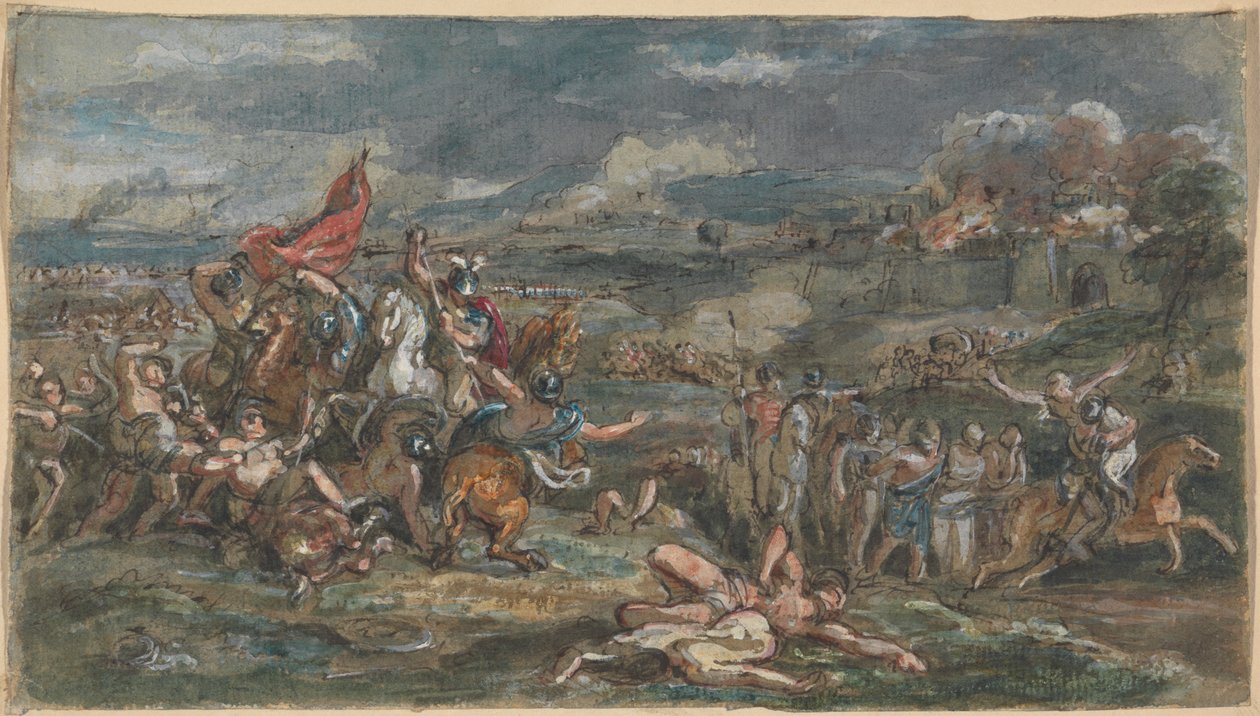 Scène de bataille - Robert Smirke