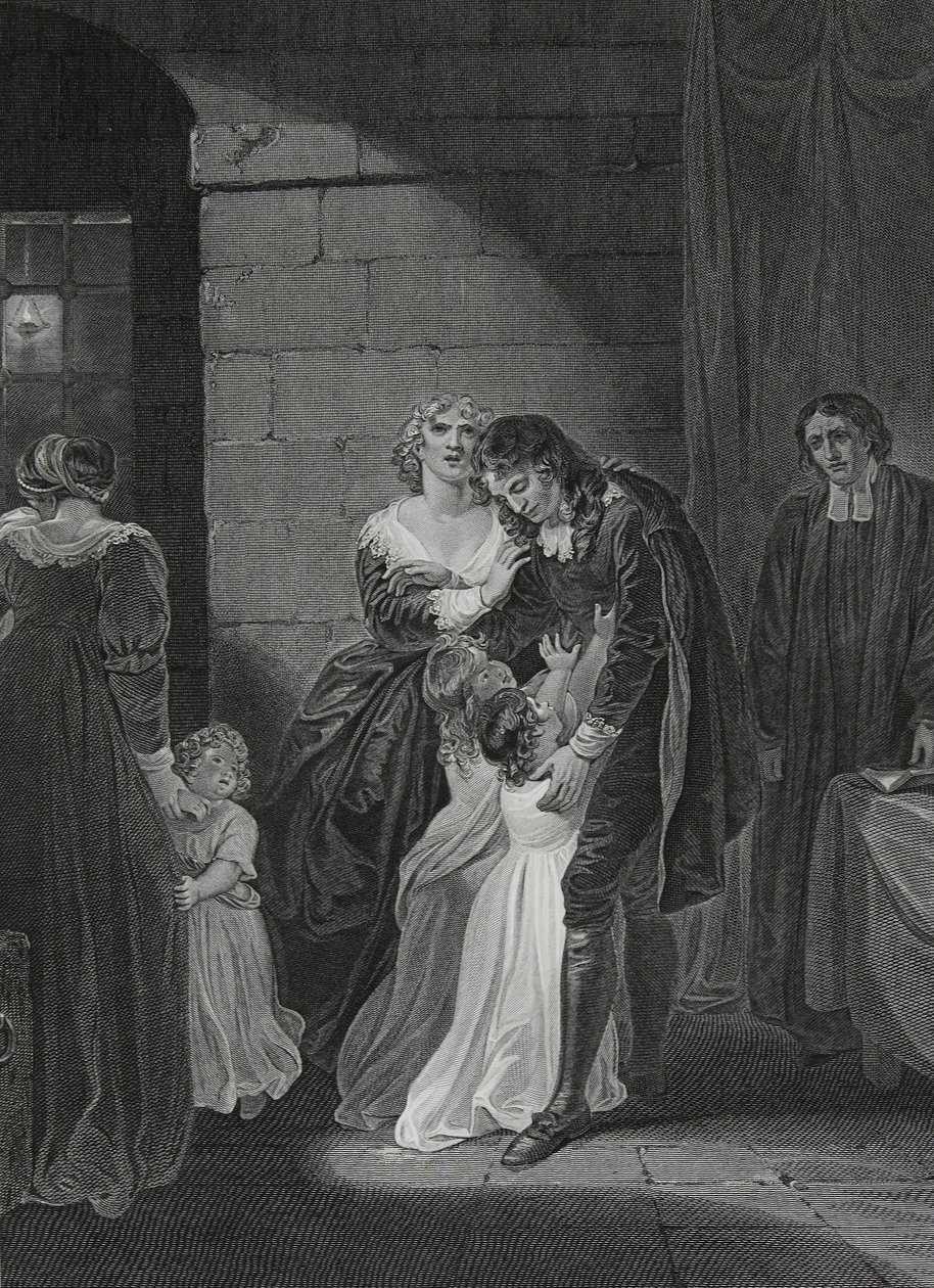 Dernière entrevue de Lord W. Russel avec sa famille, gravée par George Noble, illustration de 