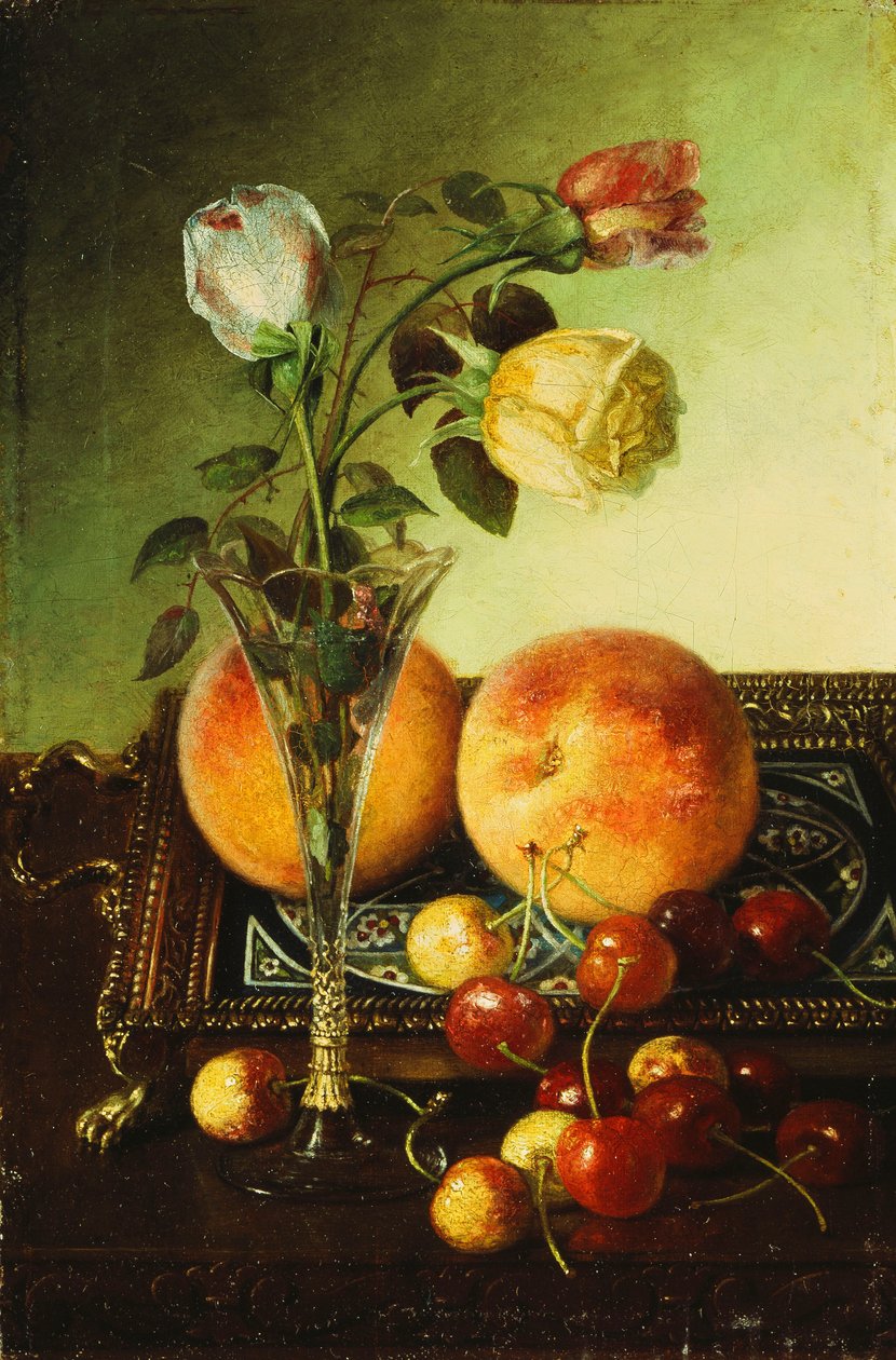 Roses, pêches et cerises - Robert Spear Dunning