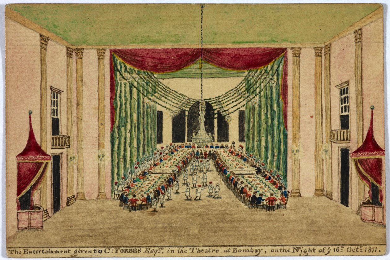 Le divertissement donné à C. Forbes esquire au théâtre de Bombay le soir du 16 octobre 1811 - Robert Temple