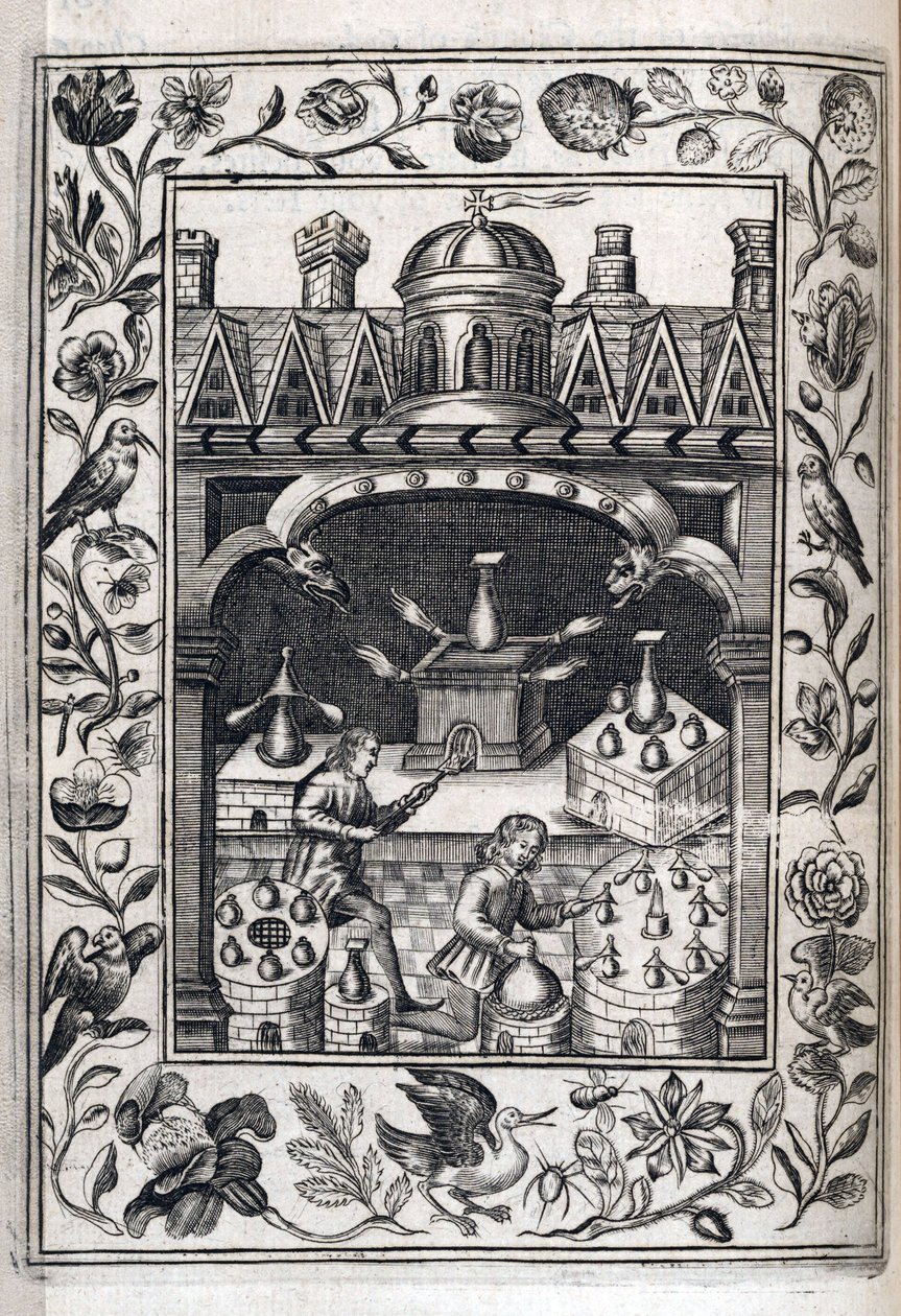 Deux alchimistes fabriquant des potions - Robert Vaughn
