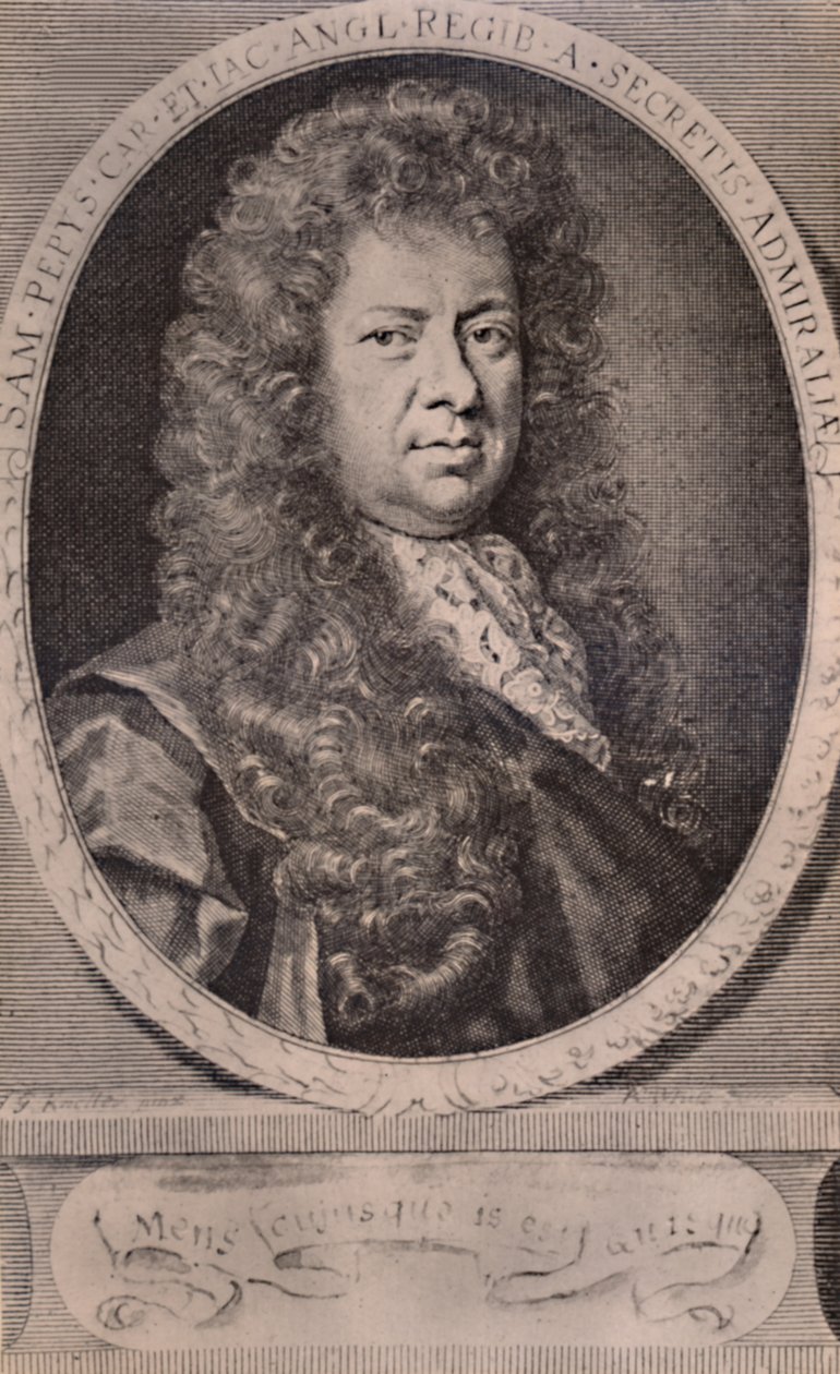 Samuel Pepys, diariste anglais et administrateur naval, vers 1690, 1894 - Robert White