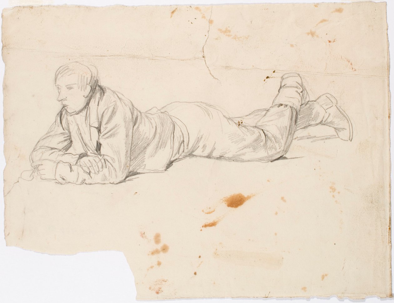 Garçon couché sur le ventre - Robert Wilhelm Ekman