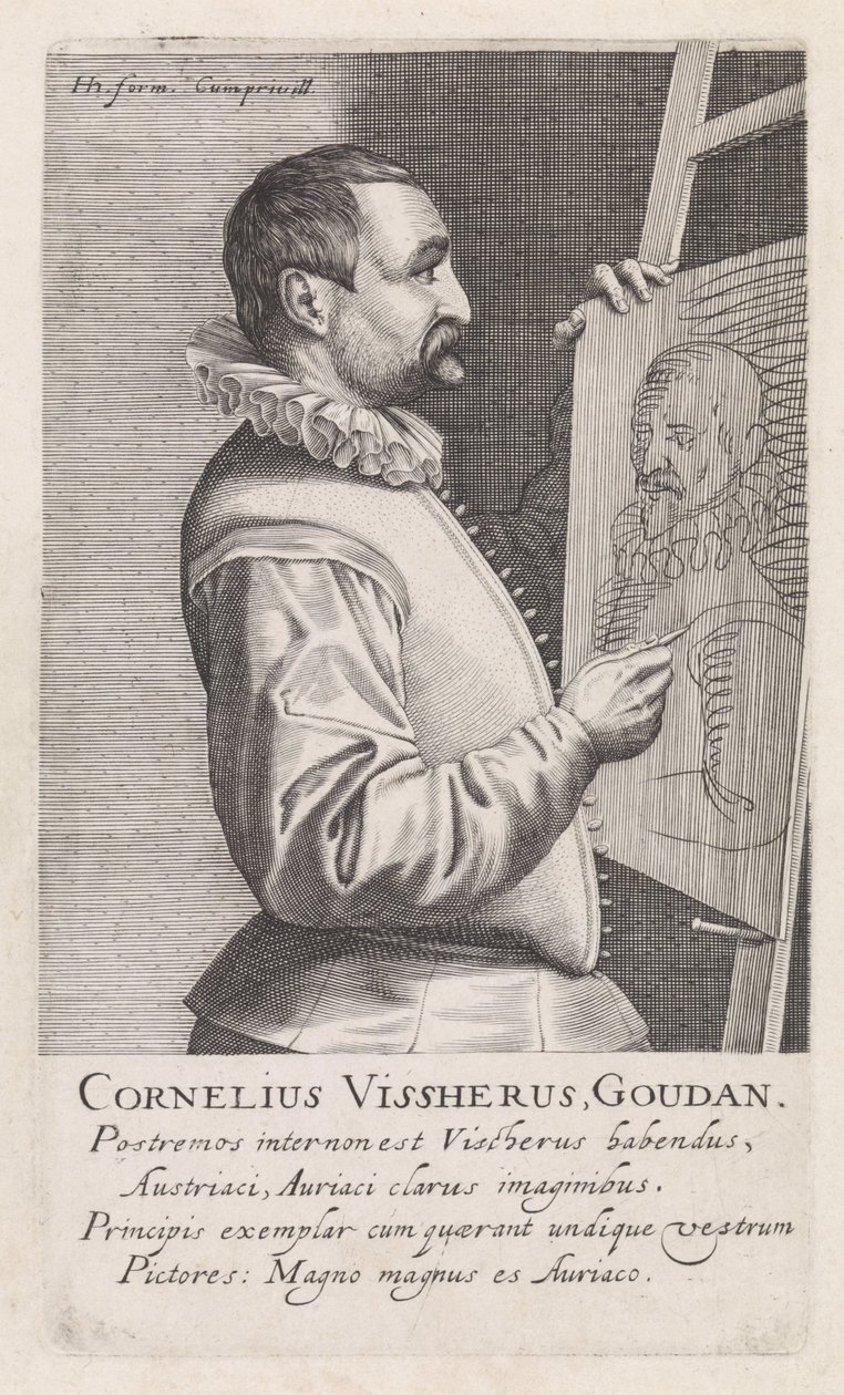 Portrait de Cornelis Visscher - Robert Willemsz de Baudous