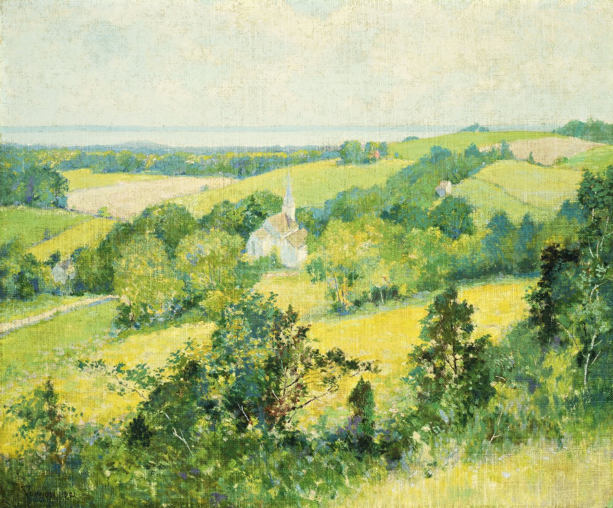 Collines de la Nouvelle-Angleterre - Robert William Vonnoh