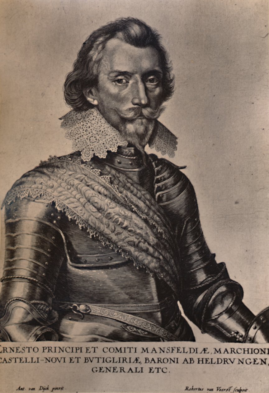 Comte Ernst von Mansfeld, général allemand de la guerre de Trente Ans, 17ème siècle 1894 - Robert van Voerst