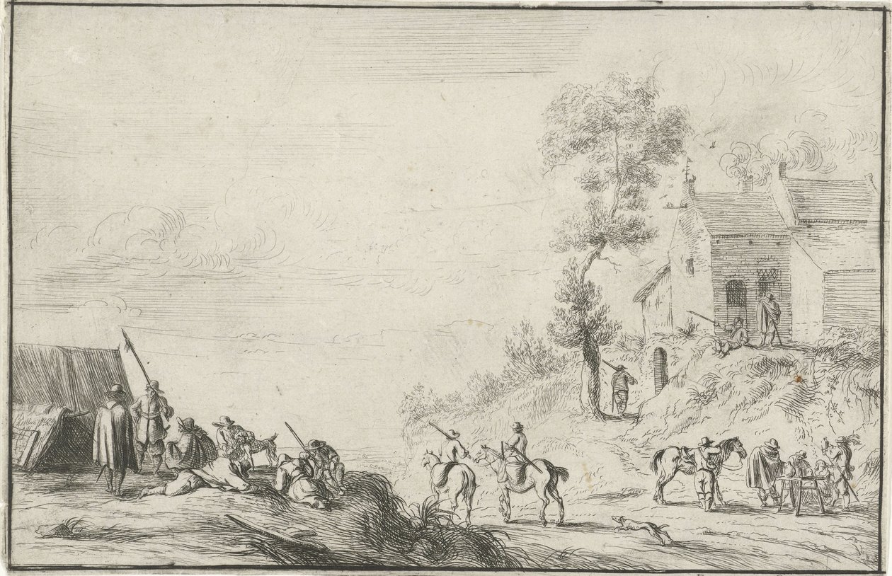Soldats près d