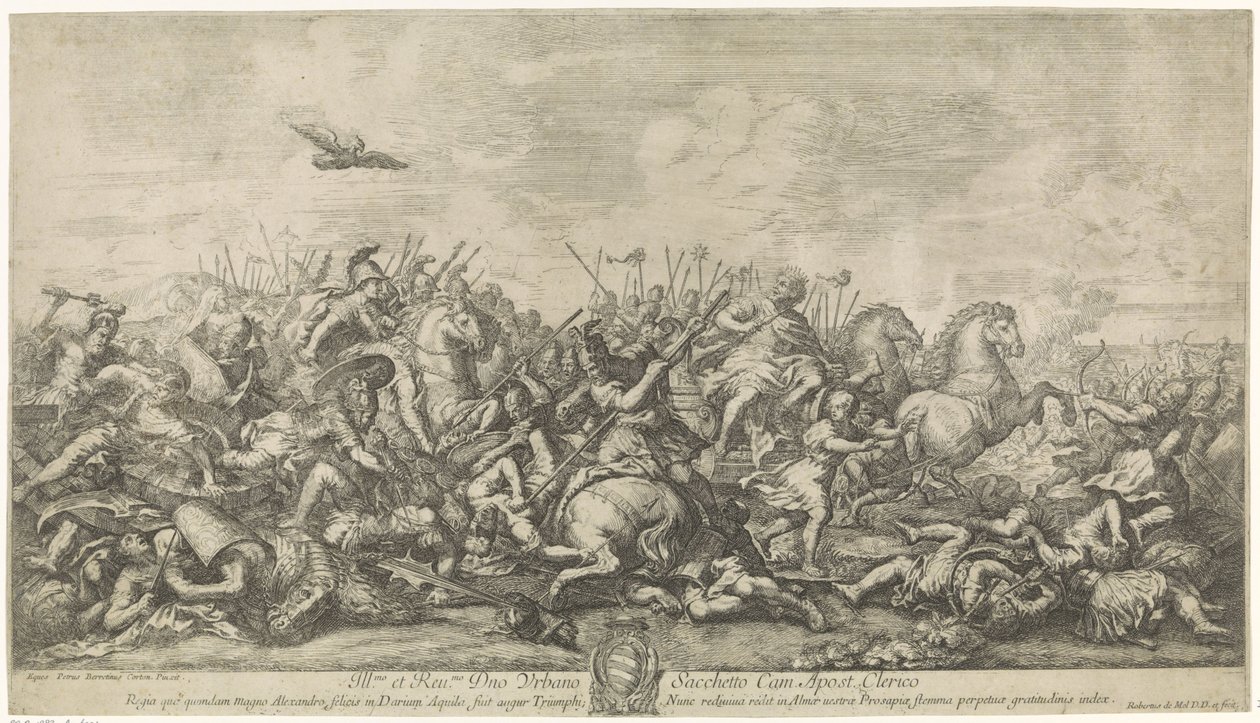 Combat entre Alexandre le Grand et Darius III - Robertus de Mol
