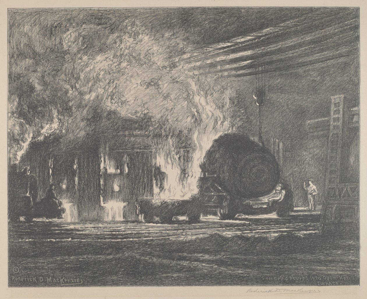 Acier coulé dans un four à réverbère - Roderick D. MacKenzie