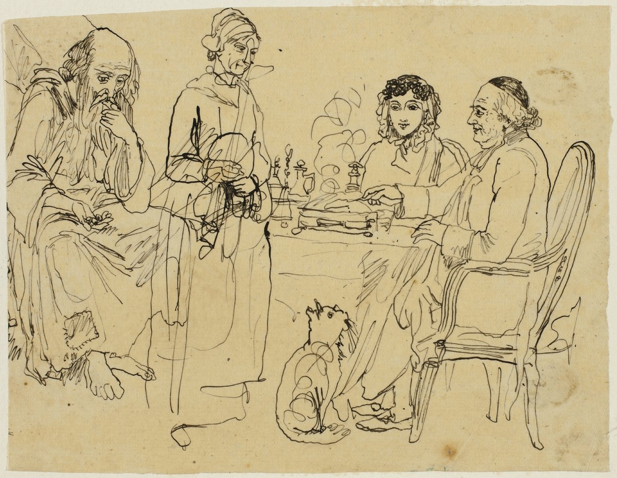 Aumône aux pauvres - Rodolphe Bresdin