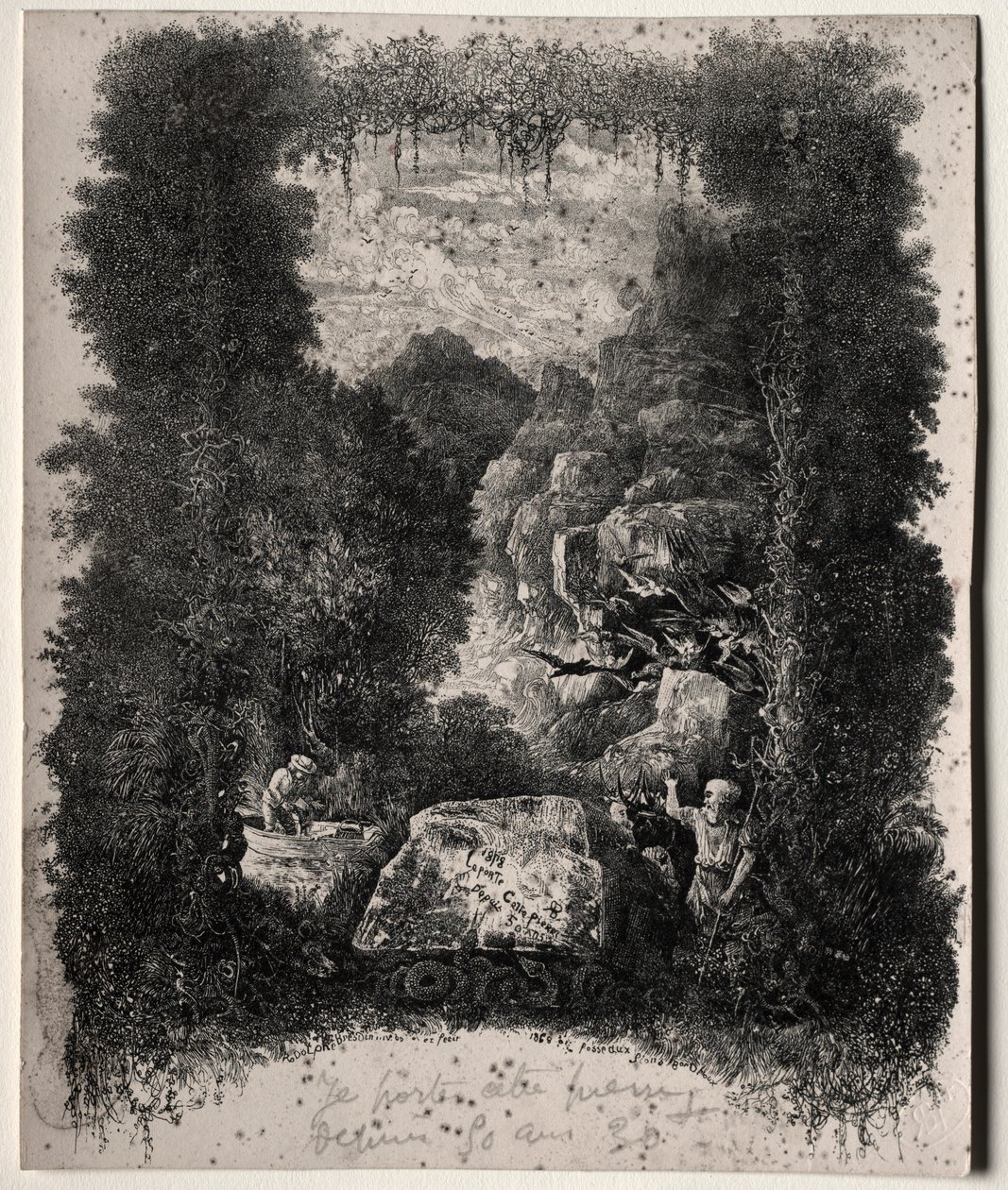 Premier frontispice pour Fables et Contes de Fées par Thierry-Faletans - Rodolphe Bresdin