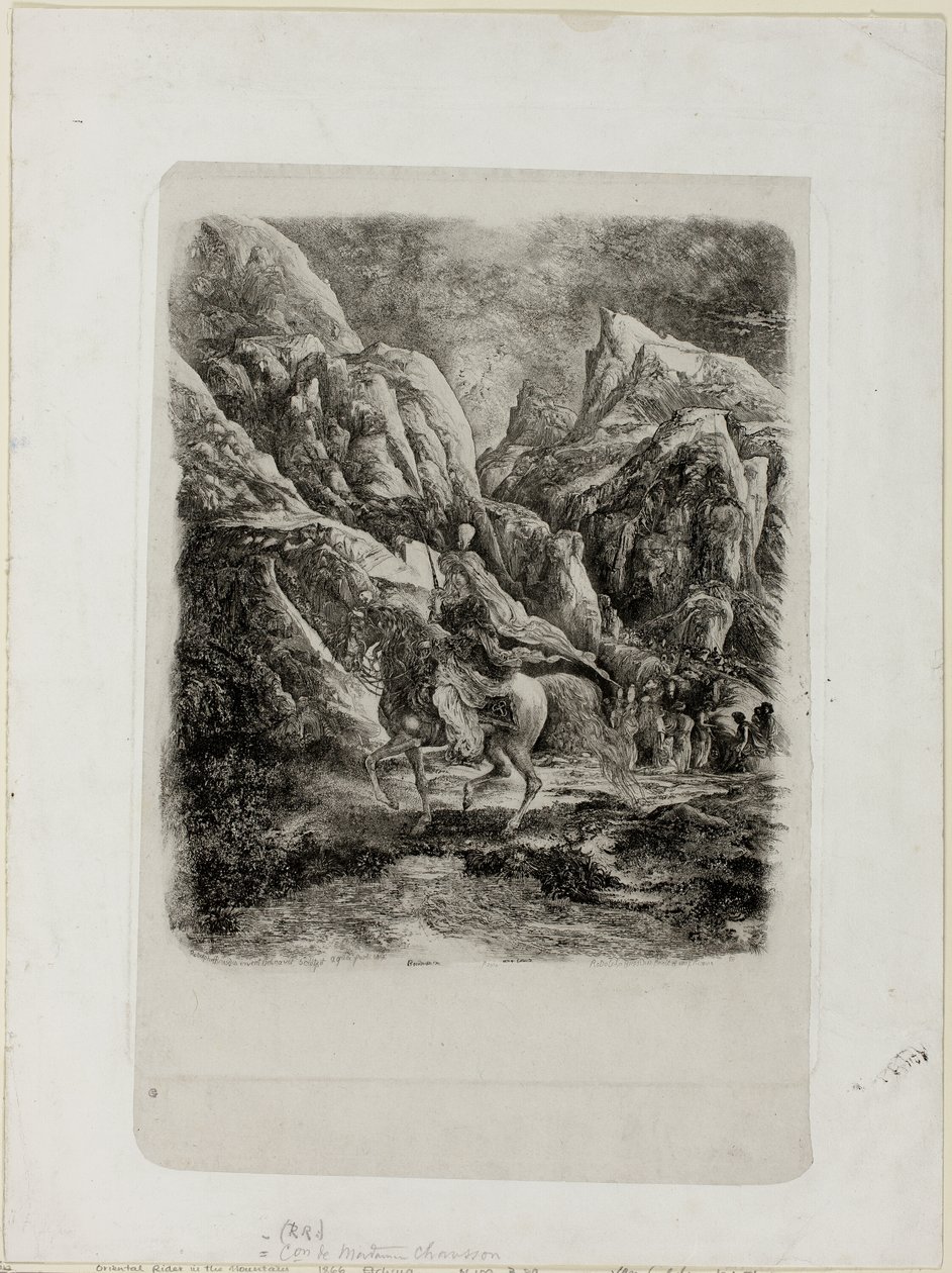 Cavalier dans les montagnes - Rodolphe Bresdin